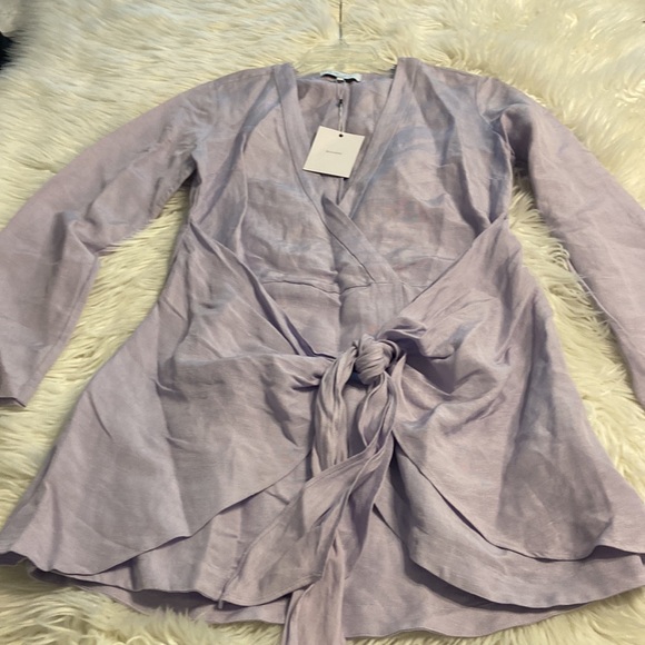 L’academie  Dress size S brand new beautiful lilac color long sleeve - Picture 8 of 11